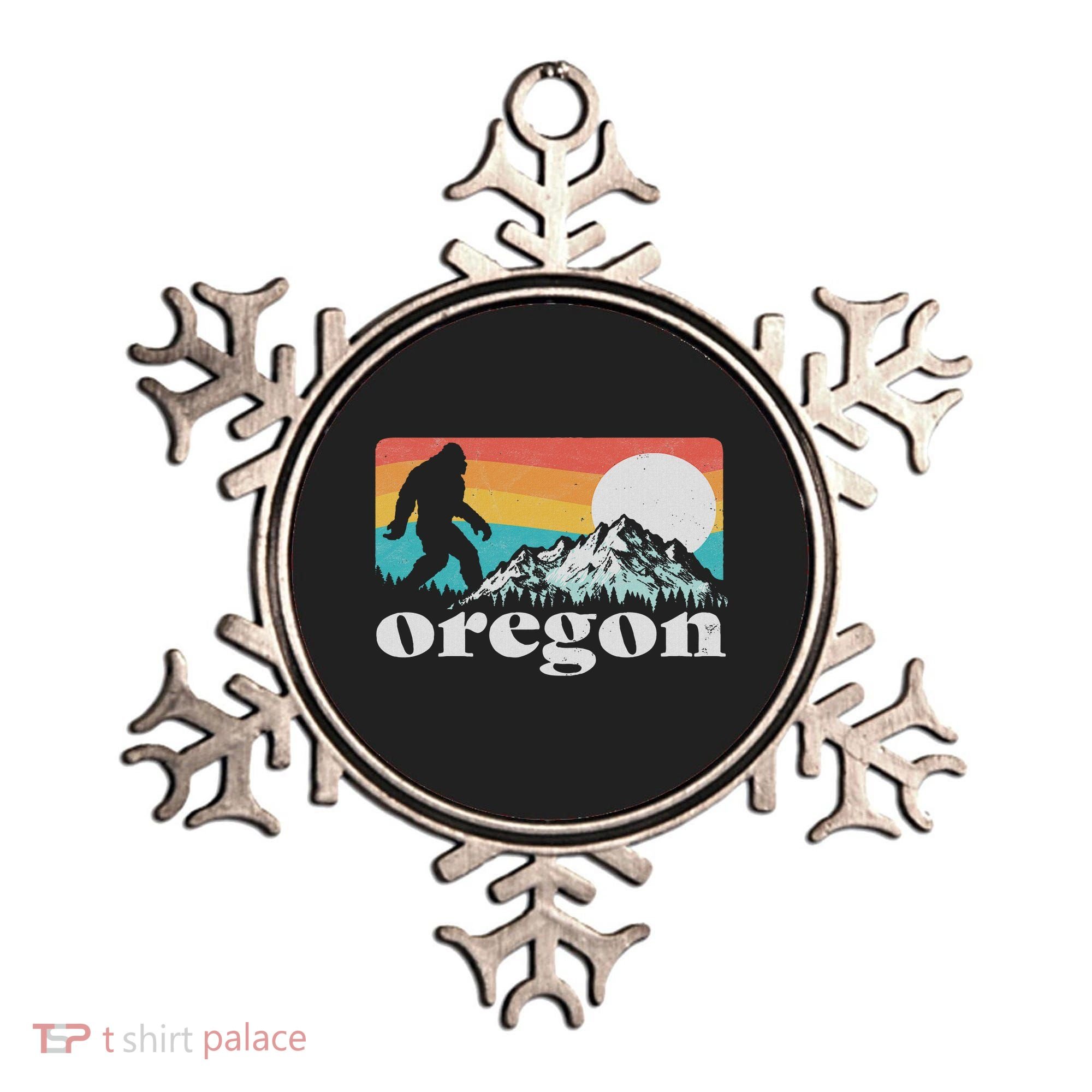 Oregon Pride Bigfoot Mountains Ornament