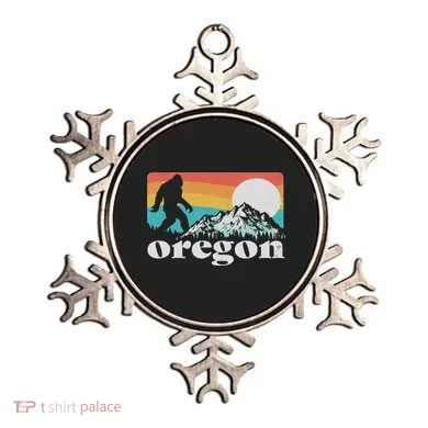 Oregon Pride Bigfoot Mountains Ornament