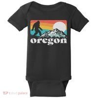 Oregon Pride Bigfoot Mountains Baby Bodysuit thumb 0