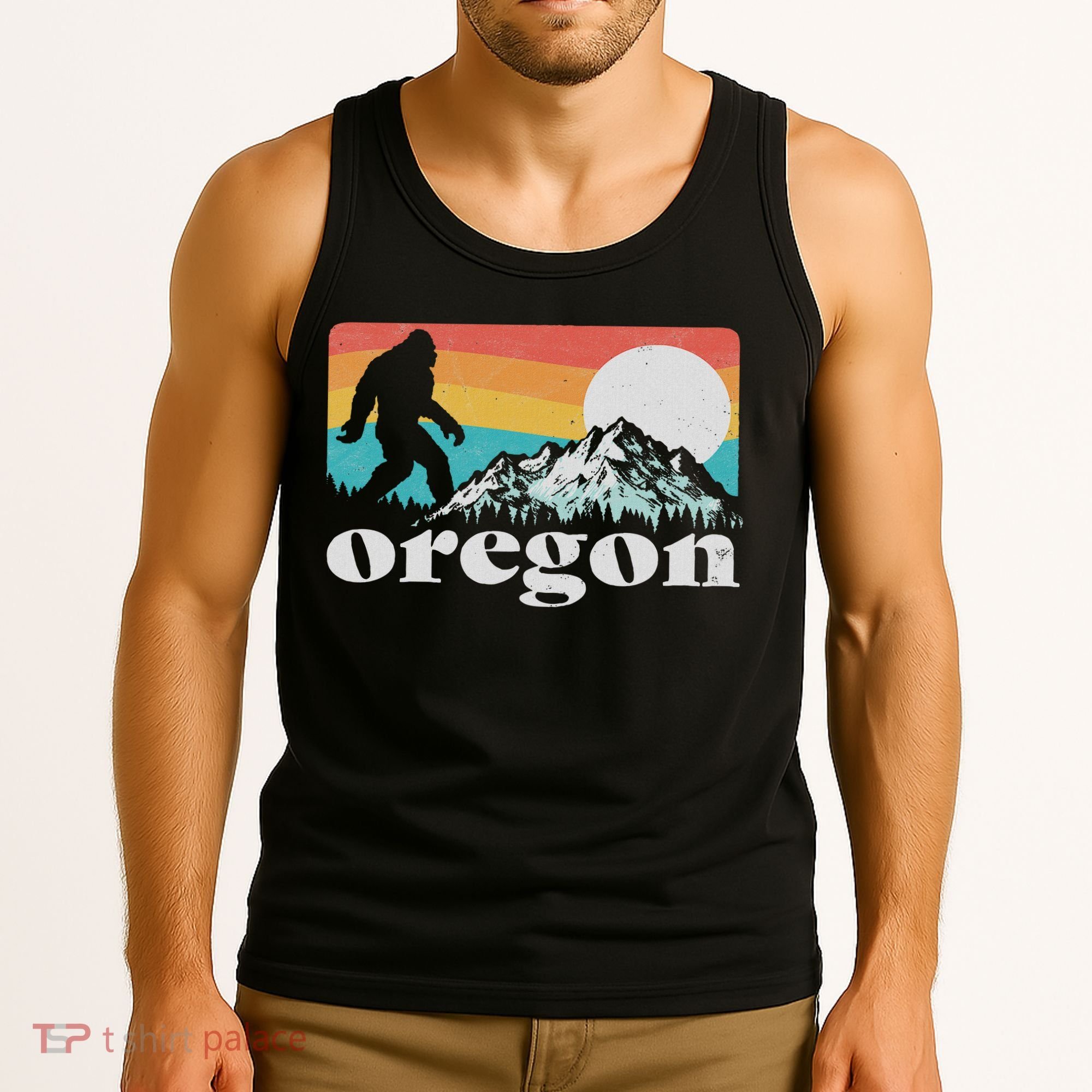 Oregon Pride Bigfoot Mountains Tank Top