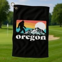 Oregon Pride Bigfoot Mountains Golf Towel thumb 1
