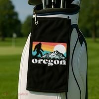 Oregon Pride Bigfoot Mountains Golf Towel thumb 2
