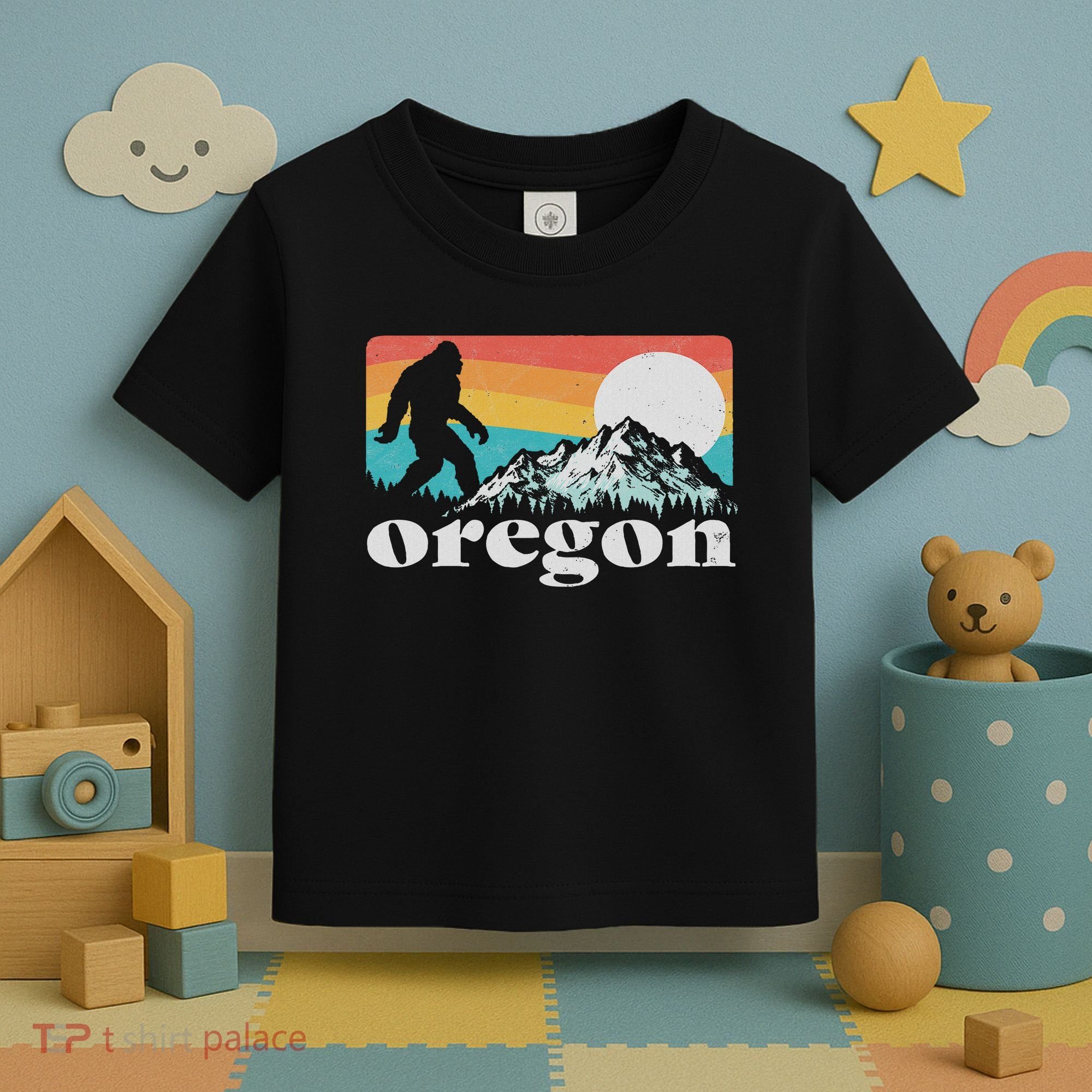 Oregon Pride Bigfoot Mountains Toddler T-Shirt