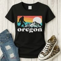 Oregon Pride Bigfoot Mountains Women's T-Shirt thumb 3