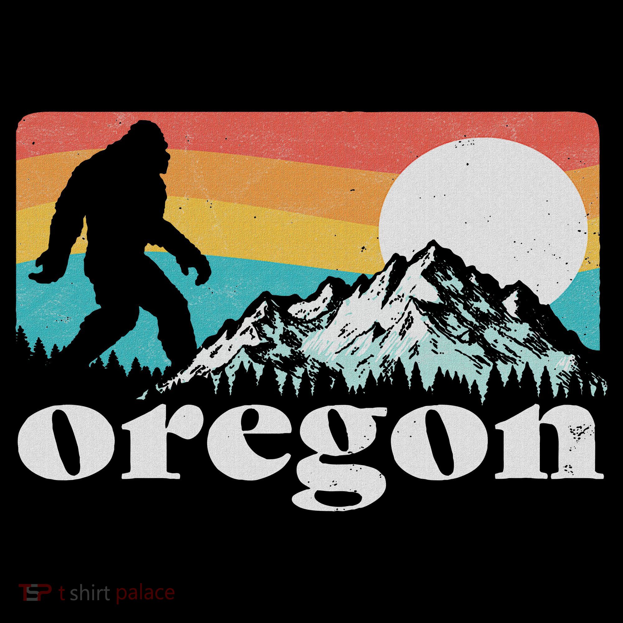 Oregon Pride Bigfoot Mountains Kids Sweatshirt