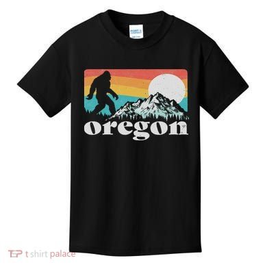 Oregon Pride Bigfoot Mountains Kids T-Shirt