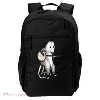 Opossum Playing Banjo Guitar Possum Live Weird Trash Kitty Backpack thumb 0