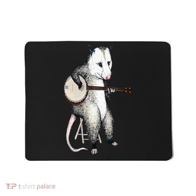 Opossum Playing Banjo Guitar Possum Live Weird Trash Kitty Mousepad
