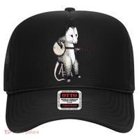 Opossum Playing Banjo Guitar Possum Live Weird Trash Kitty Hat thumb 0