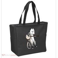 Opossum Playing Banjo Guitar Possum Live Weird Trash Kitty Tote Bag thumb 2