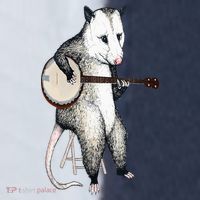 Opossum Playing Banjo Guitar Possum Live Weird Trash Kitty Sport-Tek Competitor United Soccer Jersey thumb 4