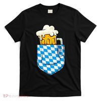 Oktoberfest Pocket Bavarian Beer Prost German Funny German T-Shirt thumb 0