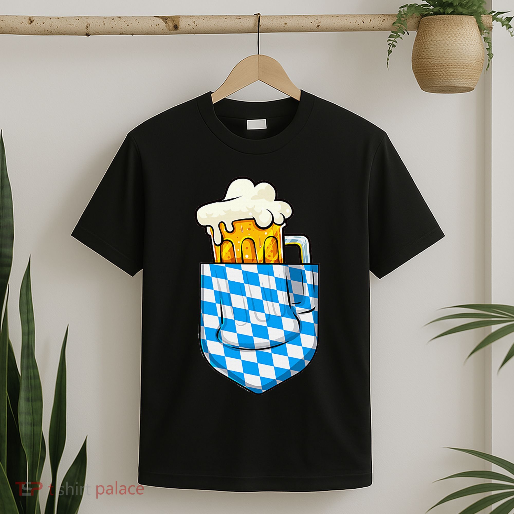 Oktoberfest Pocket Bavarian Beer Prost German Funny German T-Shirt