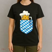 Oktoberfest Pocket Bavarian Beer Prost German Funny German T-Shirt thumb 4