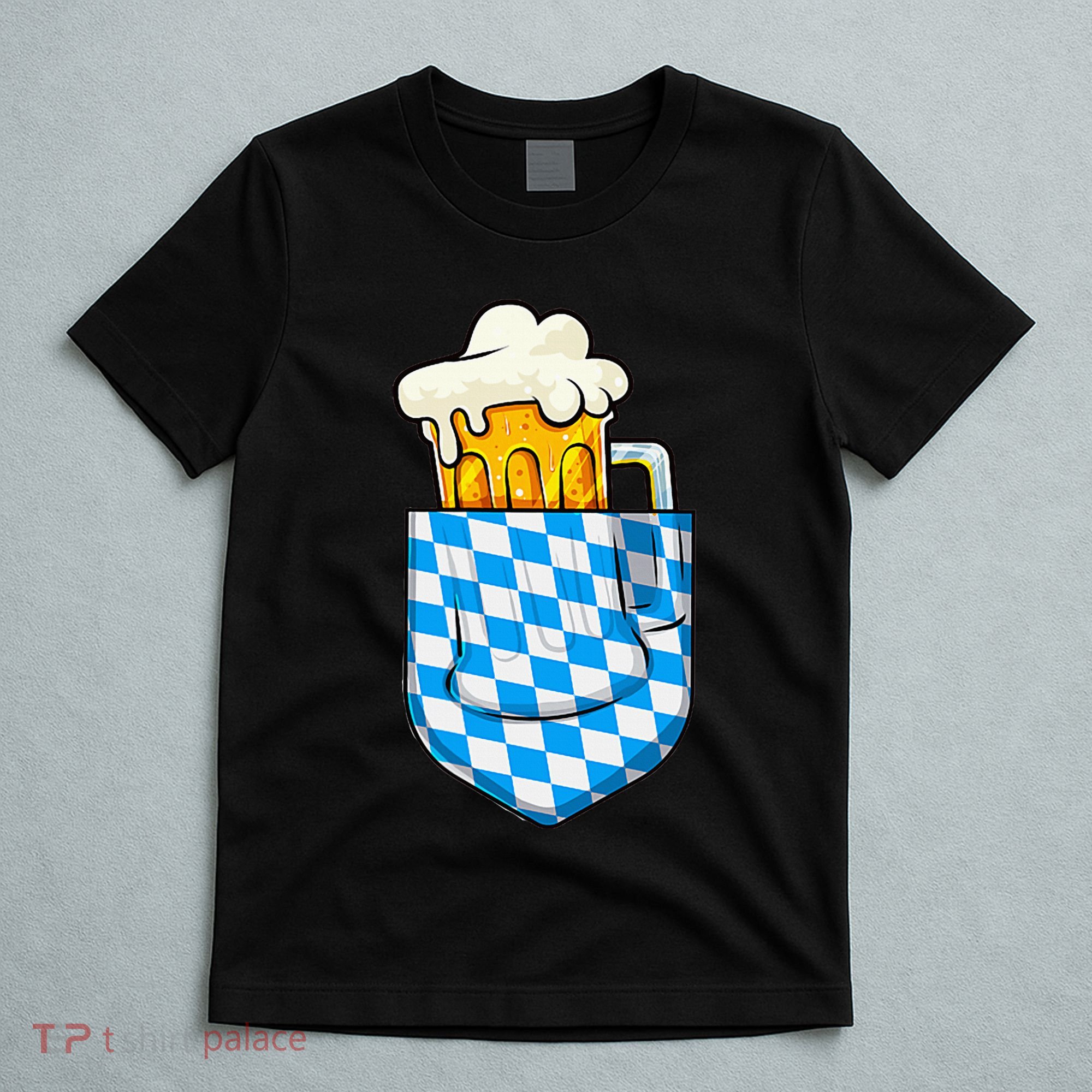 Oktoberfest Pocket Bavarian Beer Prost German Funny German T-Shirt