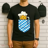Oktoberfest Pocket Bavarian Beer Prost German Funny German T-Shirt thumb 6