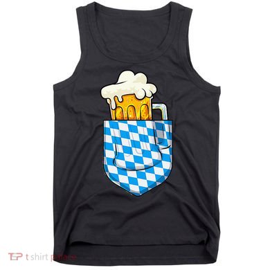 Oktoberfest Pocket Bavarian Beer Prost German Funny German Tank Top