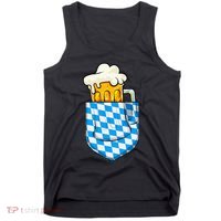 Oktoberfest Pocket Bavarian Beer Prost German Funny German Tank Top thumb 0