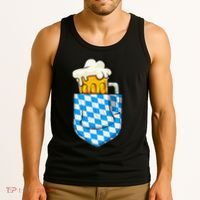 Oktoberfest Pocket Bavarian Beer Prost German Funny German Tank Top thumb 3