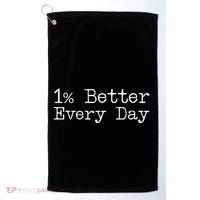 One Percent Better Every Day Golf Towel thumb 0