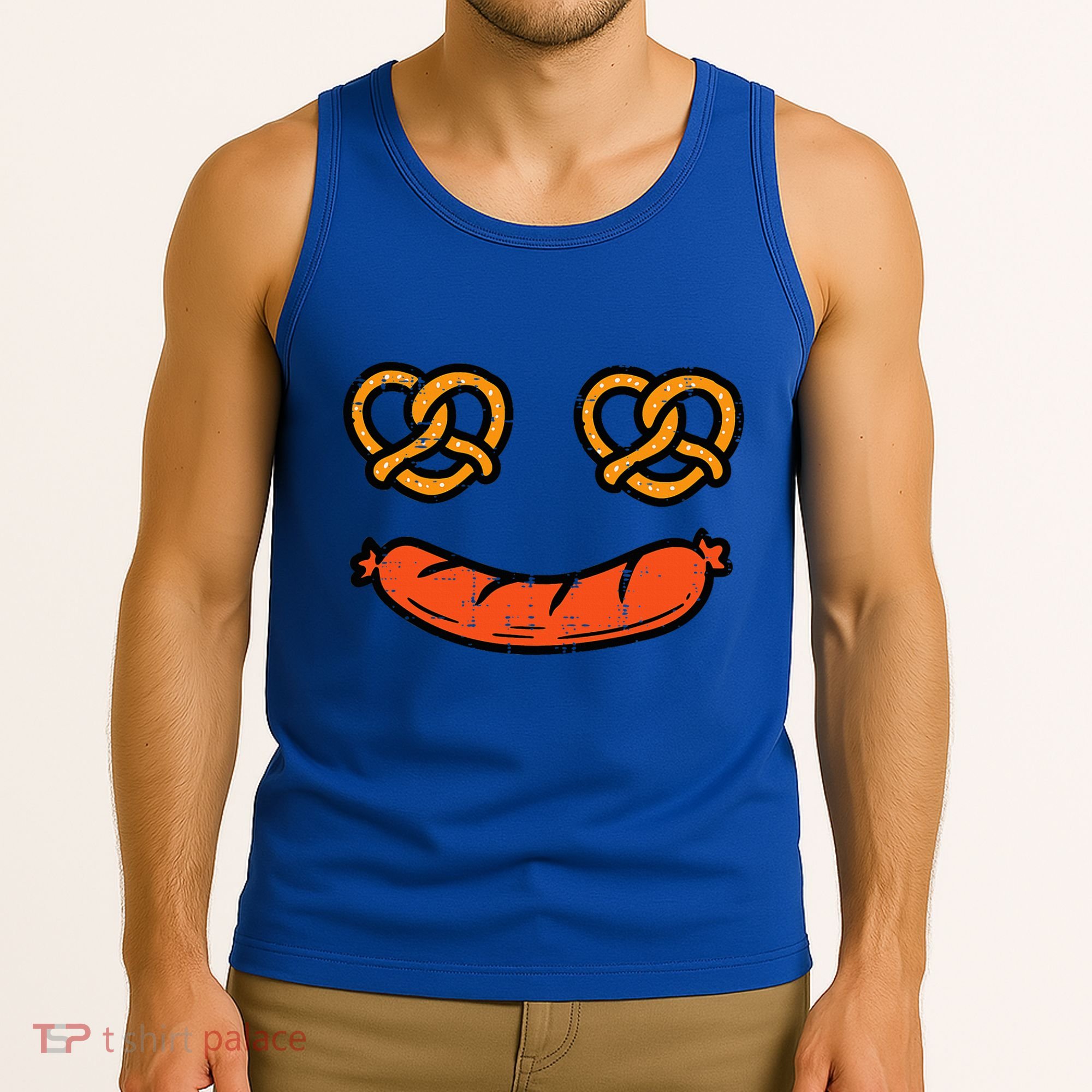 Oktoberfest Pretzel Bratwurst German Costume Tank Top