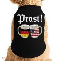 Oktoberfest Holiday Prost Beer German American Flag Doggie Tank thumb 0