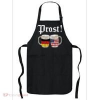 Oktoberfest Holiday Prost Beer German American Flag Apron thumb 0