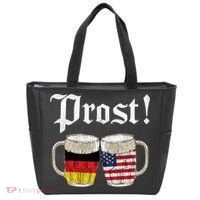 Oktoberfest Holiday Prost Beer German American Flag Tote Bag thumb 0