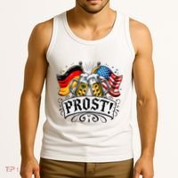 Oktoberfest Prost Bavarian Festival Munich Beer Tank Top thumb 3