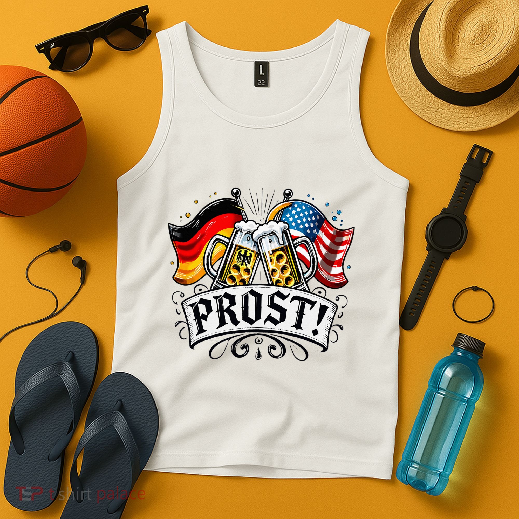 Oktoberfest Prost Bavarian Festival Munich Beer Tank Top