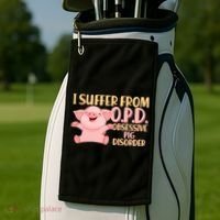 OPD: Obsessive Pig Disorder Golf Towel thumb 2