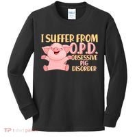 OPD: Obsessive Pig Disorder Kids Long Sleeve Shirt thumb 0