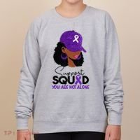 October Purple Domestic Violence Awareness Month Women's Sweatshirt thumb 0