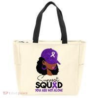 October Purple Domestic Violence Awareness Month Tote Bag thumb 0