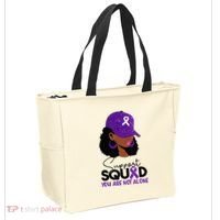 October Purple Domestic Violence Awareness Month Tote Bag thumb 2