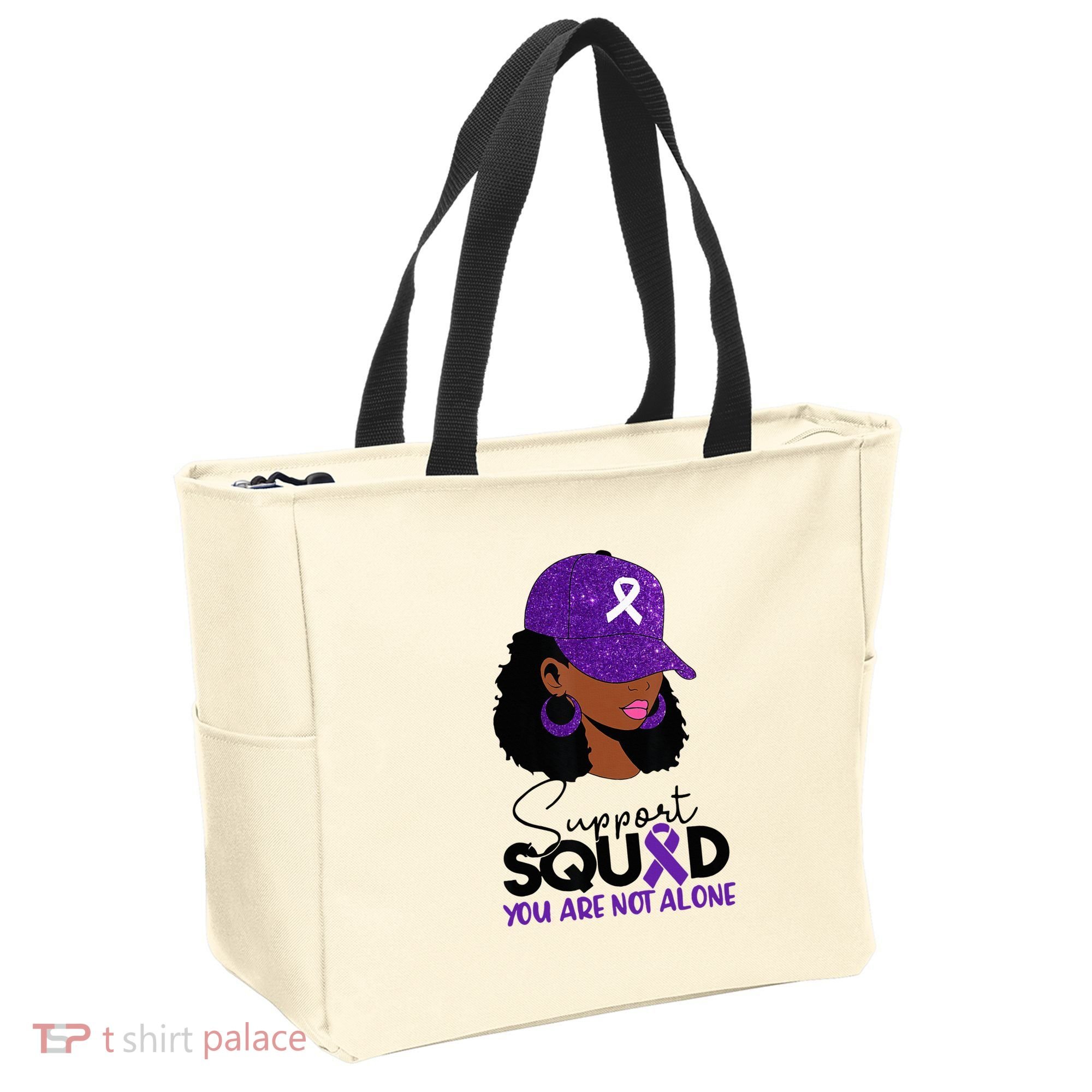October Purple Domestic Violence Awareness Month Tote Bag