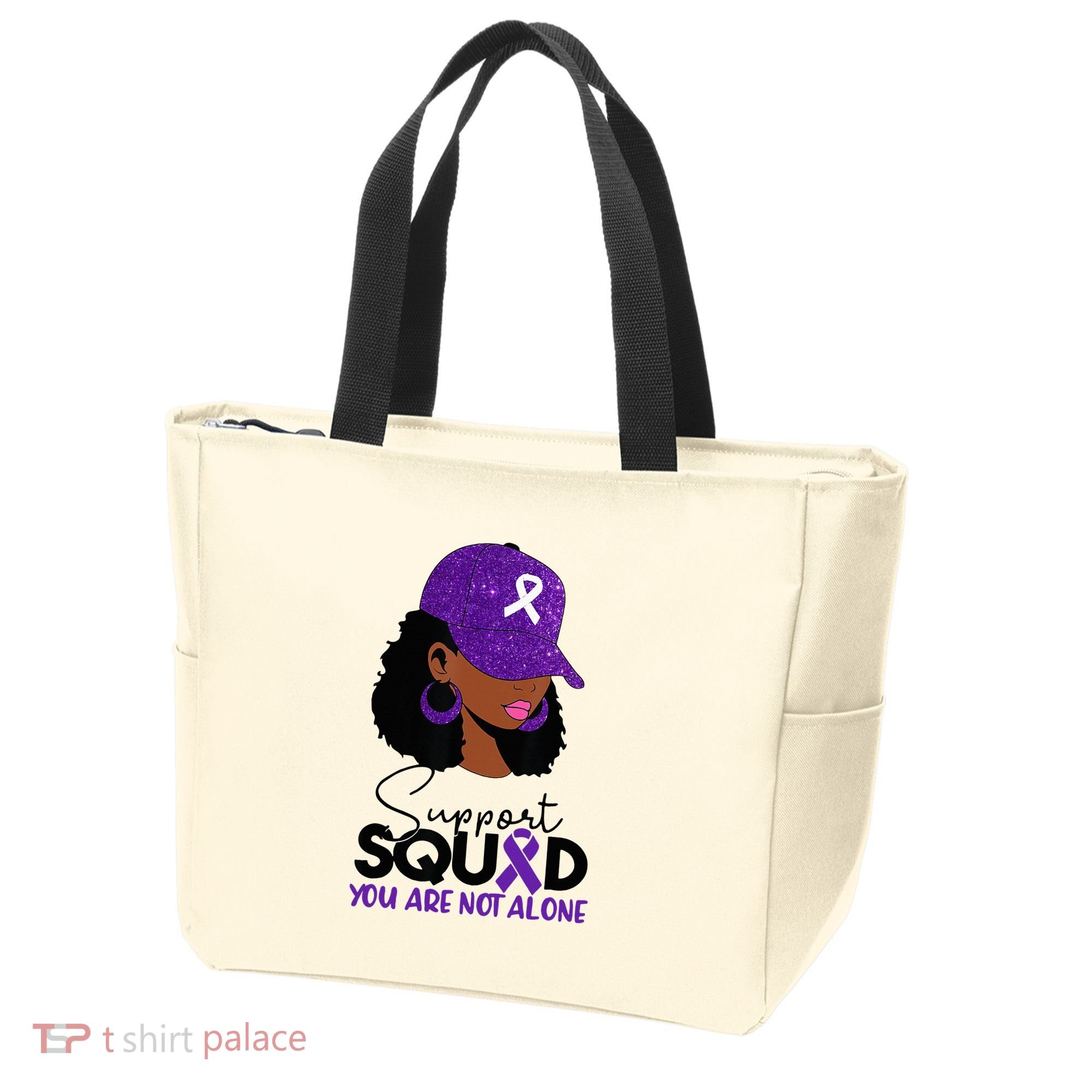 October Purple Domestic Violence Awareness Month Tote Bag