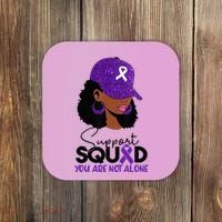 October Purple Domestic Violence Awareness Month Coaster thumb 0