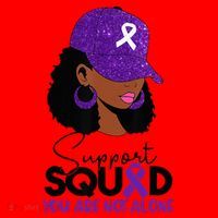 October Purple Domestic Violence Awareness Month Santa Hat thumb 1