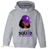 October Purple Domestic Violence Awareness Month Toddler Hoodie thumb 0