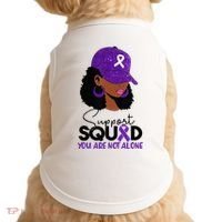 October Purple Domestic Violence Awareness Month Doggie Tank thumb 0