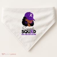 October Purple Domestic Violence Awareness Month USA-Made Doggie Bandana thumb 0
