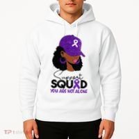 October Purple Domestic Violence Awareness Month Hoodie thumb 2