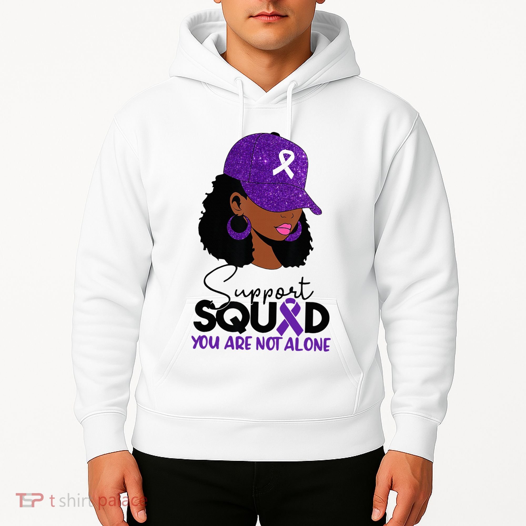 October Purple Domestic Violence Awareness Month Hoodie