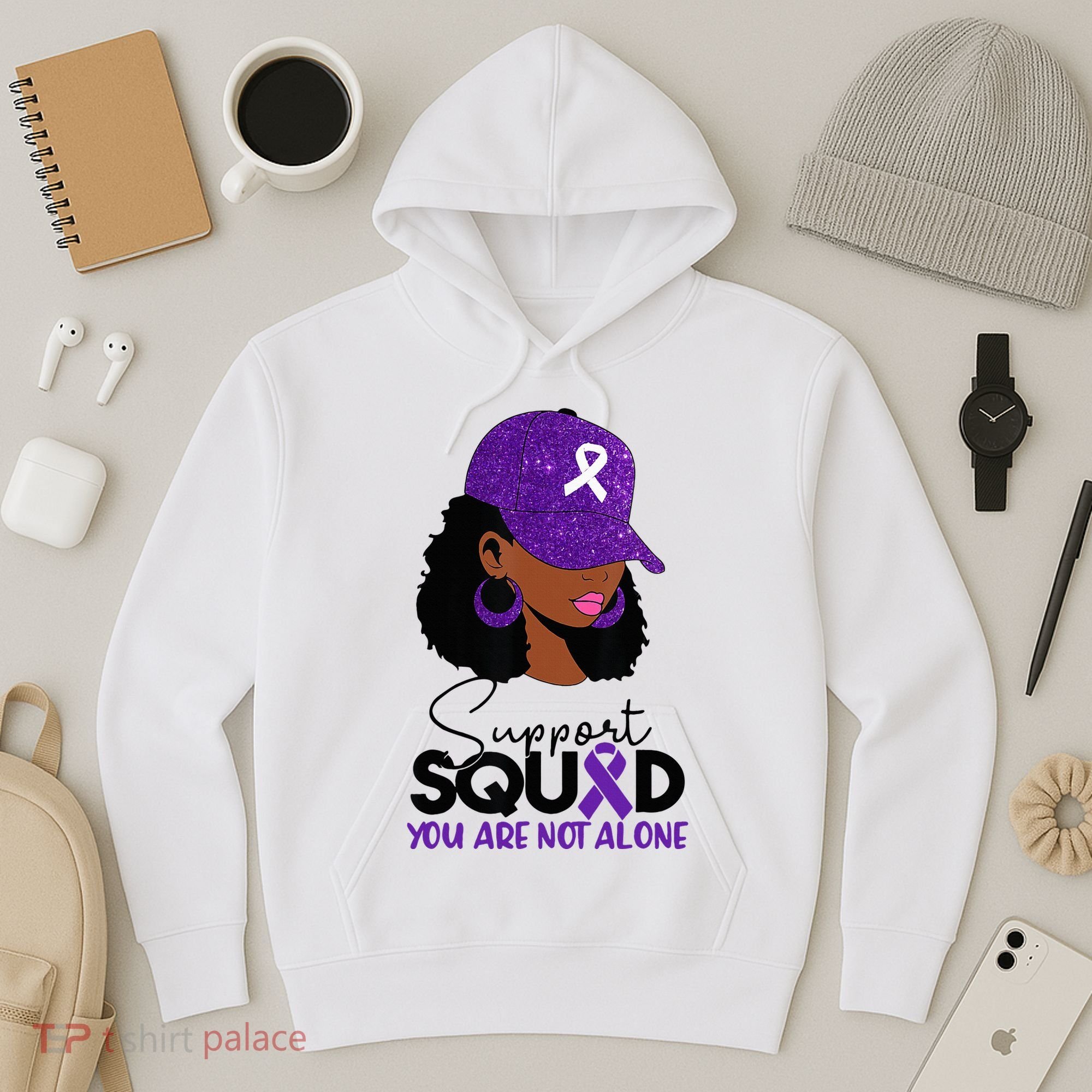 October Purple Domestic Violence Awareness Month Hoodie