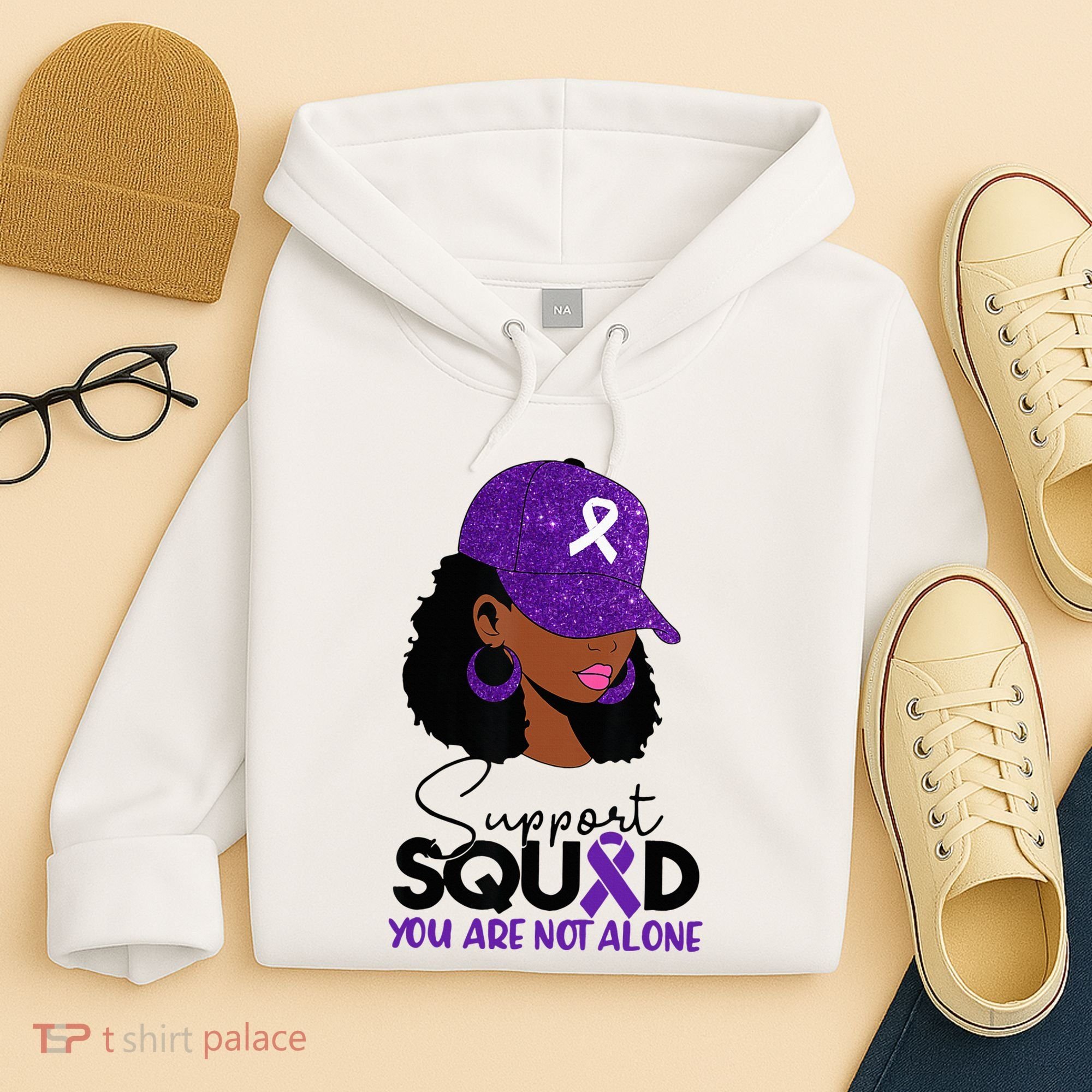 October Purple Domestic Violence Awareness Month Hoodie