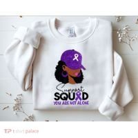 October Purple Domestic Violence Awareness Month Sweatshirt thumb 2