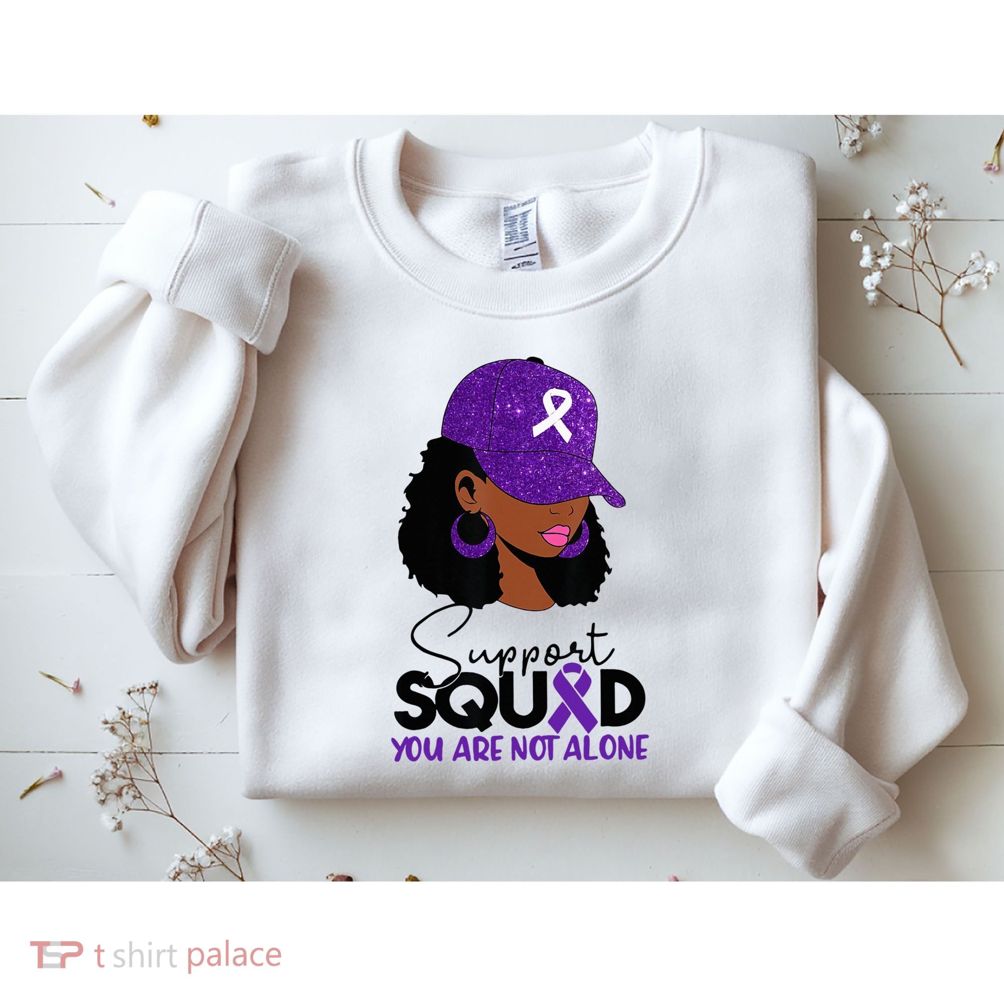 October Purple Domestic Violence Awareness Month Sweatshirt
