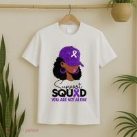 October Purple Domestic Violence Awareness Month T-Shirt thumb 2
