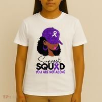 October Purple Domestic Violence Awareness Month T-Shirt thumb 4